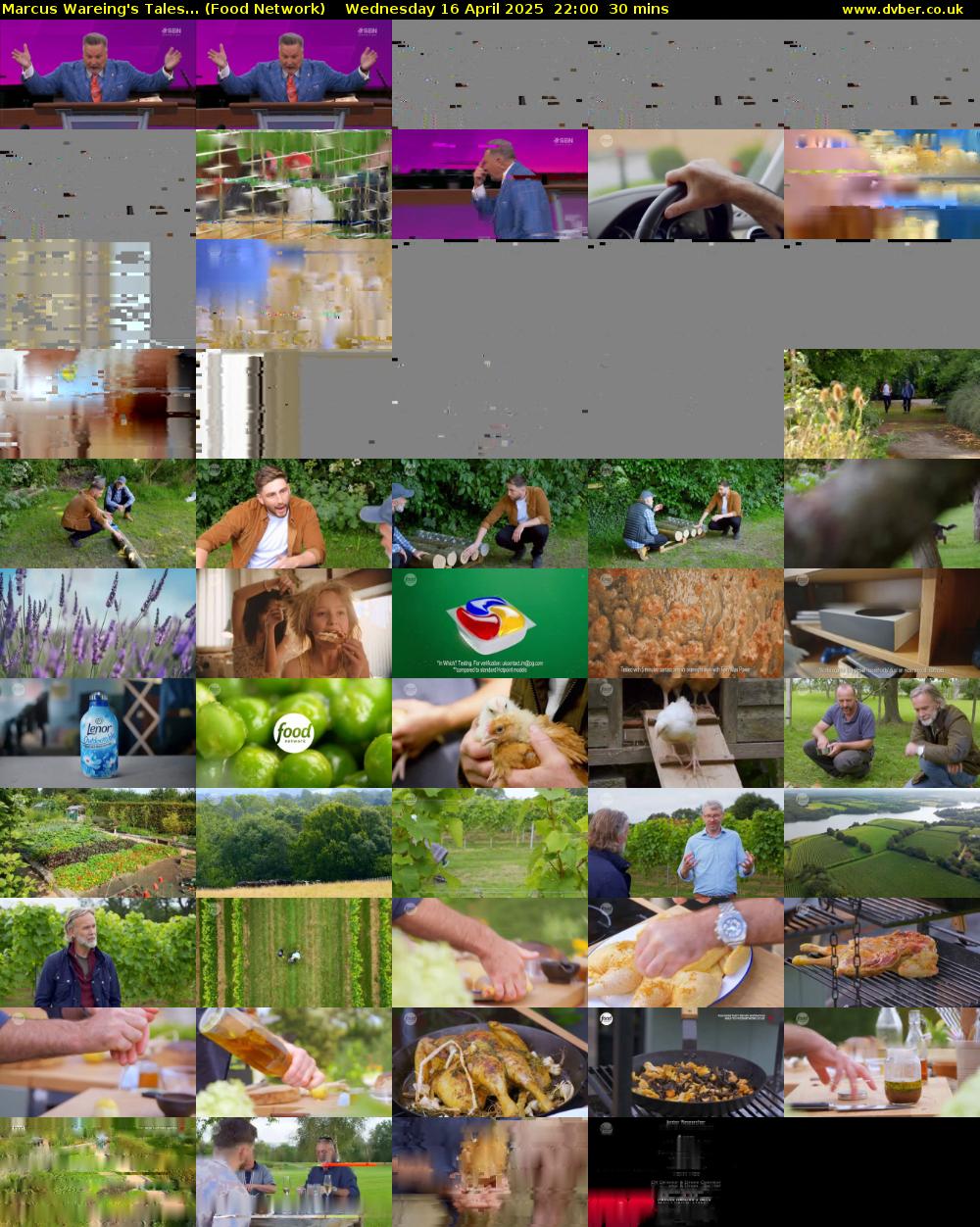 Marcus Wareing's Tales... (Food Network) Wednesday 16 April 2025 22:00 - 22:30