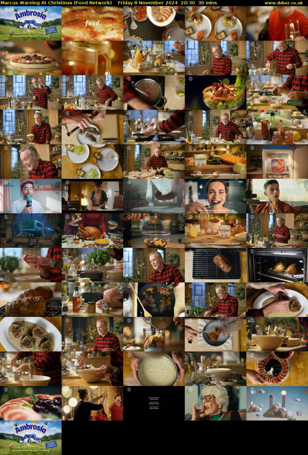 Marcus Wareing At Christmas (Food Network) Friday 8 November 2024 20:30 - 21:00