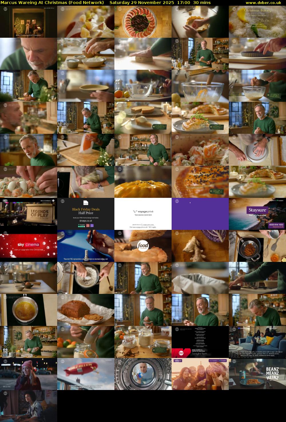 Marcus Wareing At Christmas (Food Network) Saturday 29 November 2025 17:00 - 17:30