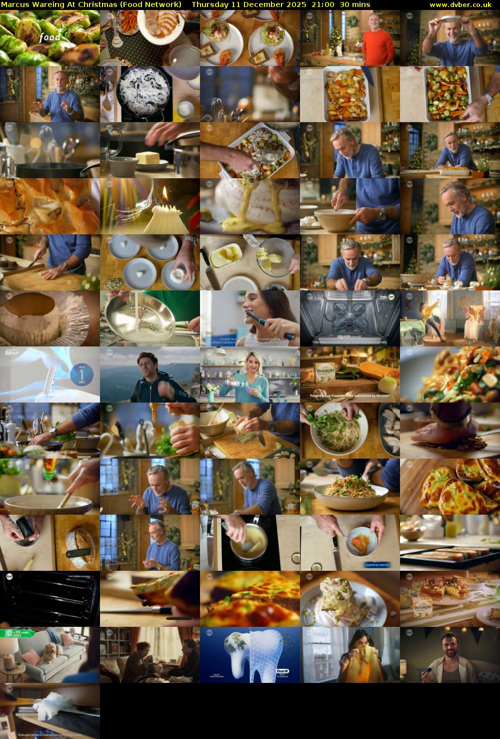 Marcus Wareing At Christmas (Food Network) Thursday 11 December 2025 21:00 - 21:30