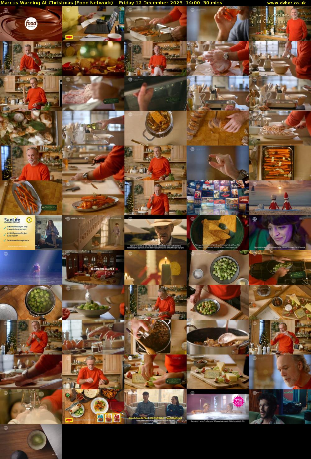 Marcus Wareing At Christmas (Food Network) Friday 12 December 2025 14:00 - 14:30
