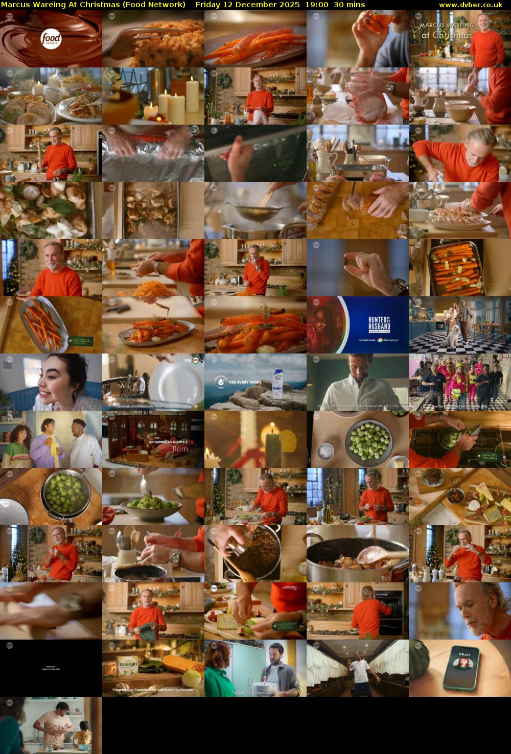 Marcus Wareing At Christmas (Food Network) Friday 12 December 2025 19:00 - 19:30