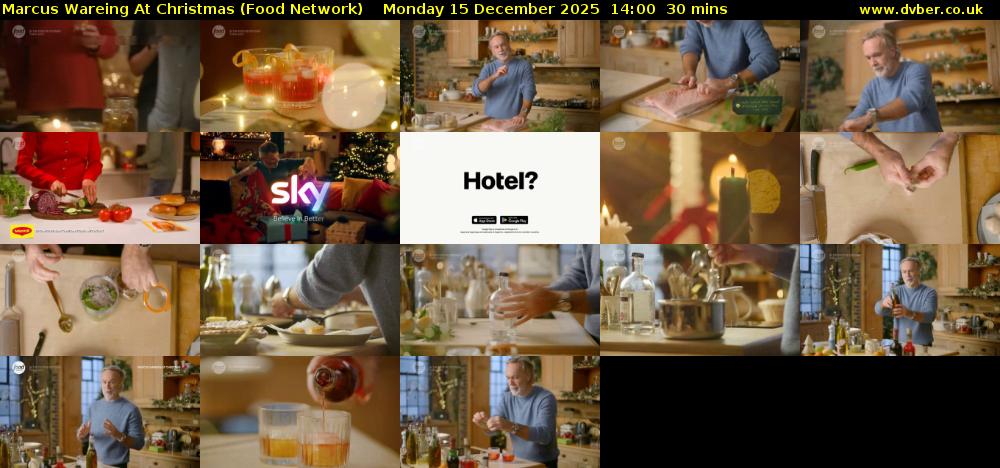 Marcus Wareing At Christmas (Food Network) Monday 15 December 2025 14:00 - 14:30
