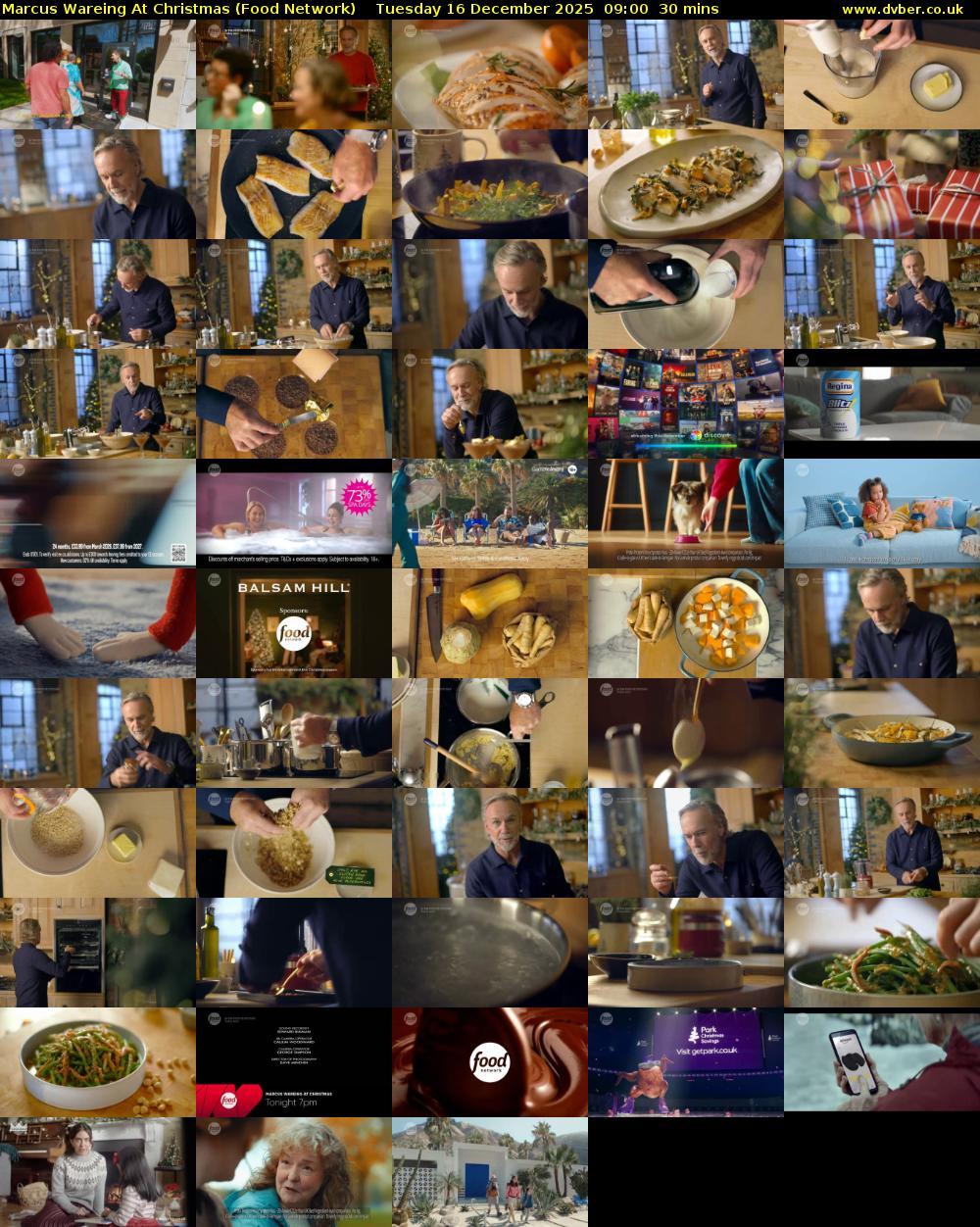 Marcus Wareing At Christmas (Food Network) Tuesday 16 December 2025 09:00 - 09:30