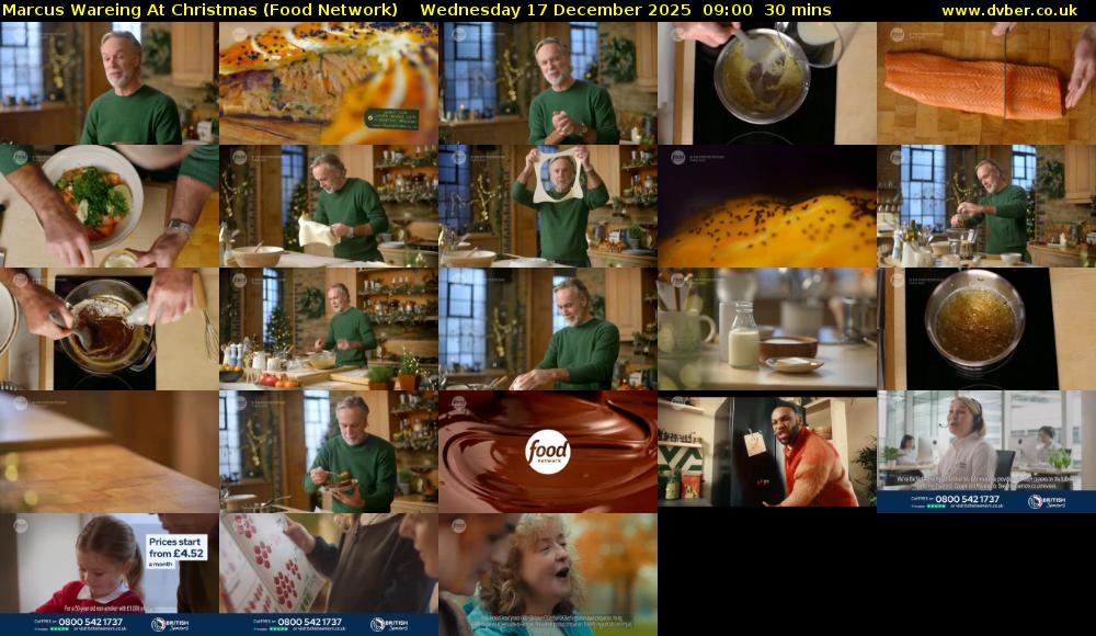 Marcus Wareing At Christmas (Food Network) Wednesday 17 December 2025 09:00 - 09:30