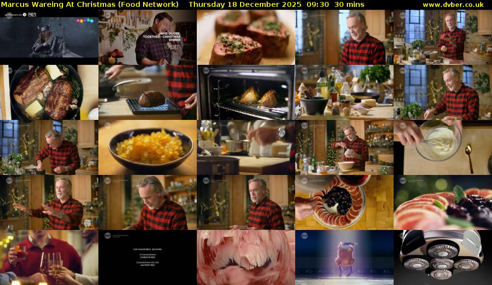 Marcus Wareing At Christmas (Food Network) Thursday 18 December 2025 09:30 - 10:00