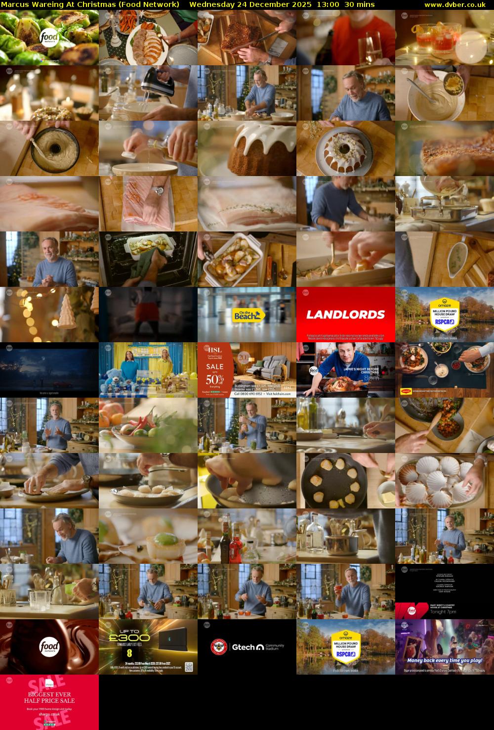 Marcus Wareing At Christmas (Food Network) Wednesday 24 December 2025 13:00 - 13:30