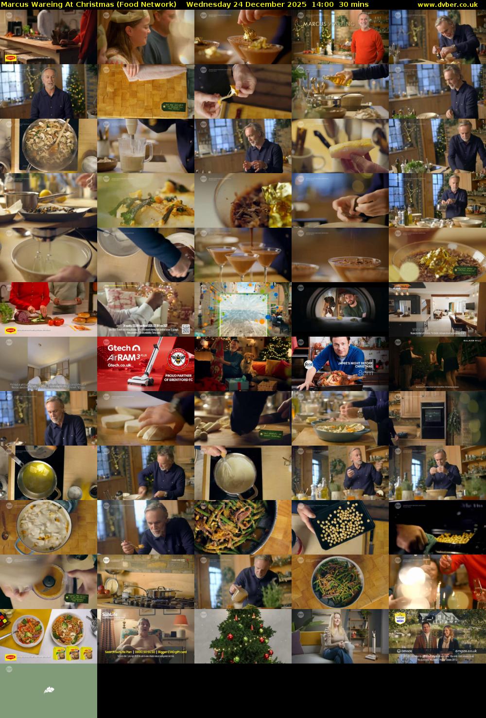 Marcus Wareing At Christmas (Food Network) Wednesday 24 December 2025 14:00 - 14:30