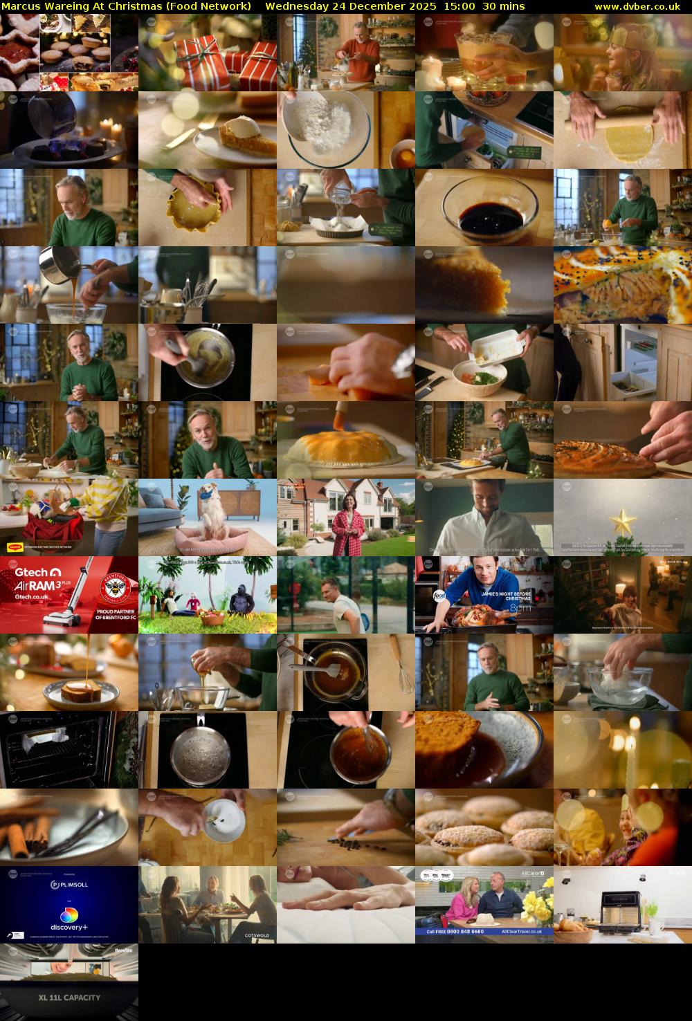Marcus Wareing At Christmas (Food Network) Wednesday 24 December 2025 15:00 - 15:30
