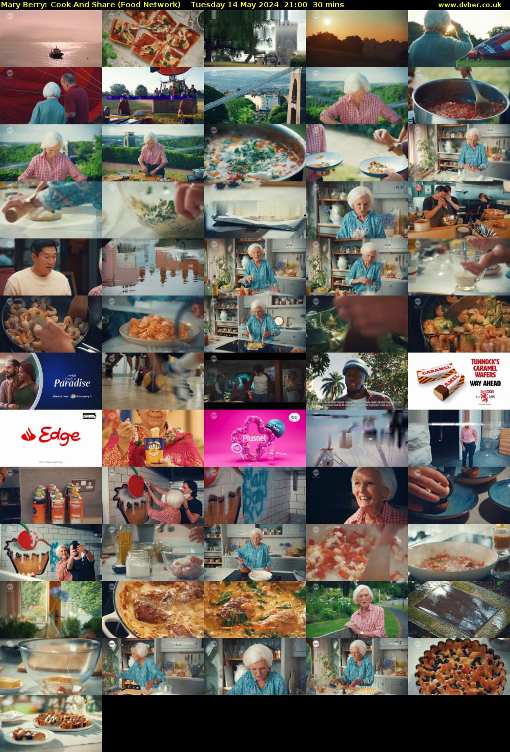 Mary Berry: Cook And Share (Food Network) Tuesday 14 May 2024 21:00 - 21:30