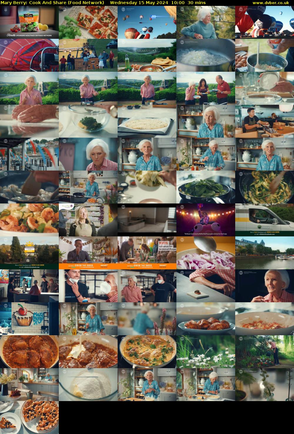 Mary Berry: Cook And Share (Food Network) Wednesday 15 May 2024 10:00 - 10:30