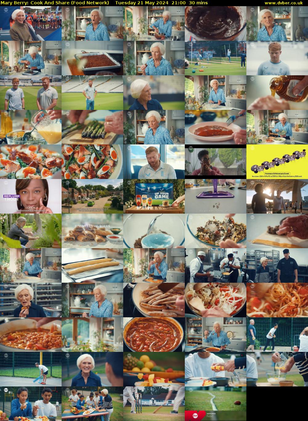 Mary Berry: Cook And Share (Food Network) Tuesday 21 May 2024 21:00 - 21:30