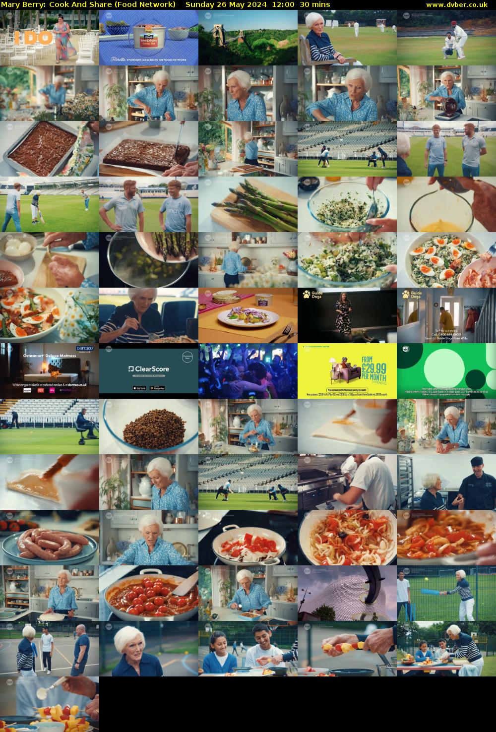 Mary Berry: Cook And Share (Food Network) Sunday 26 May 2024 12:00 - 12:30
