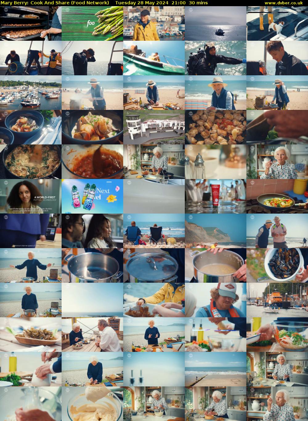 Mary Berry: Cook And Share (Food Network) Tuesday 28 May 2024 21:00 - 21:30