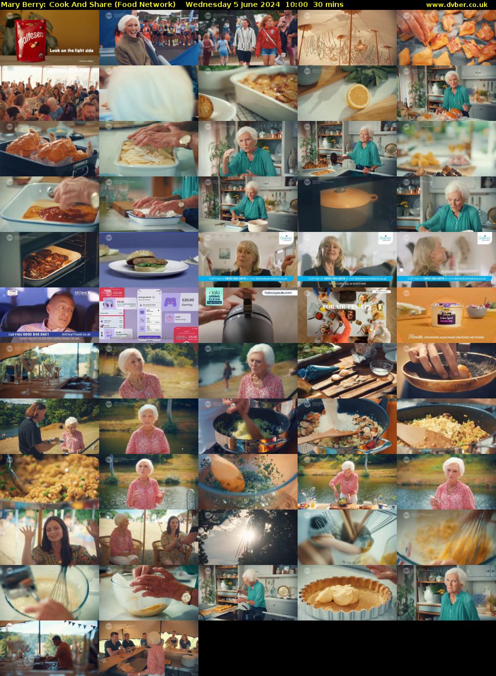 Mary Berry: Cook And Share (Food Network) Wednesday 5 June 2024 10:00 - 10:30