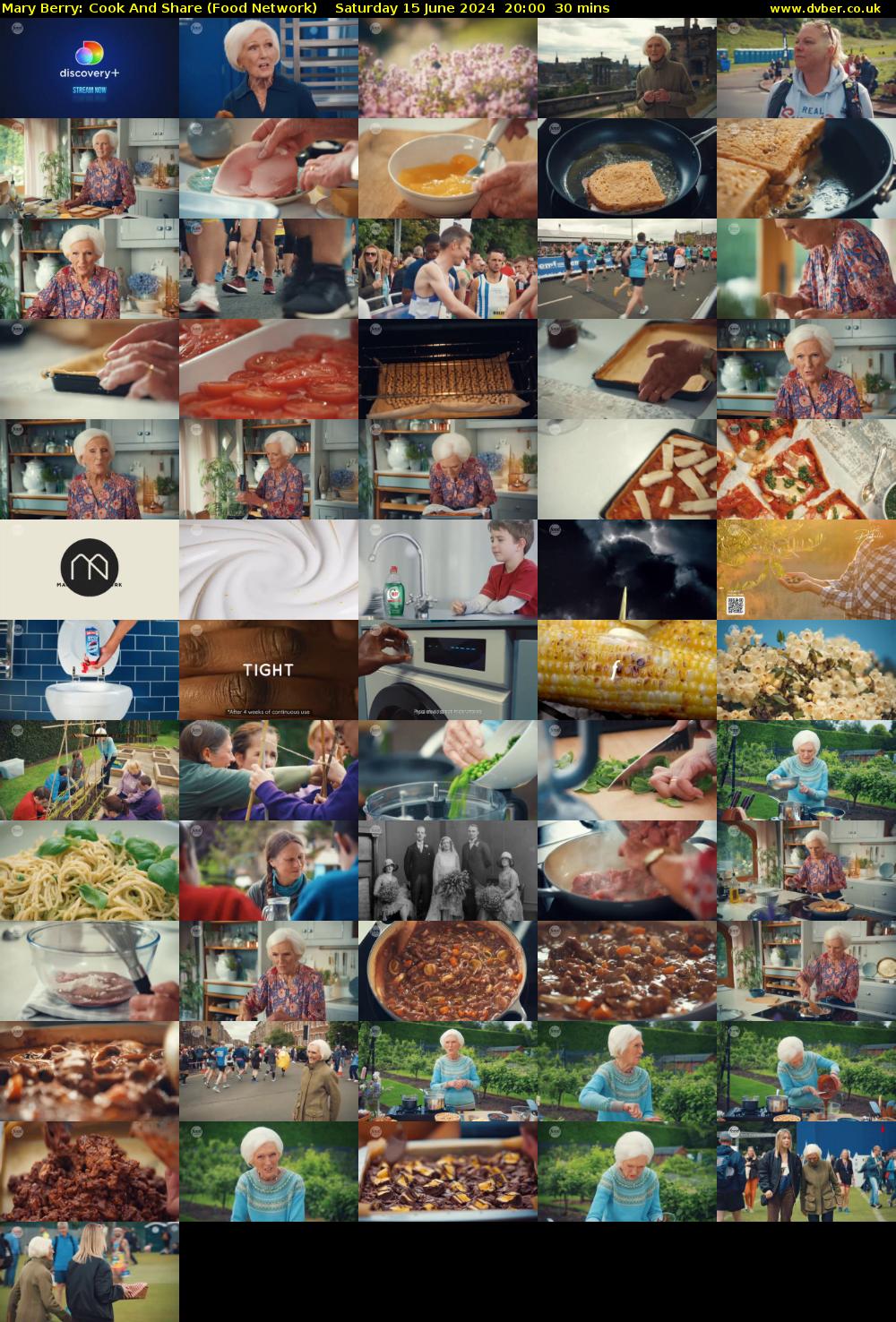 Mary Berry: Cook And Share (Food Network) Saturday 15 June 2024 20:00 - 20:30