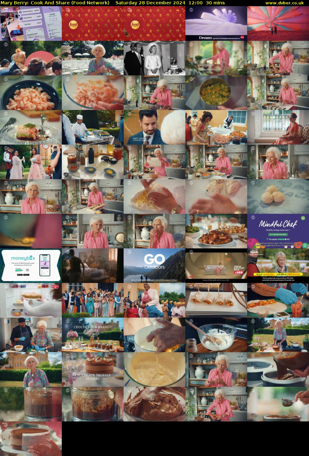 Mary Berry: Cook And Share (Food Network) Saturday 28 December 2024 12:00 - 12:30