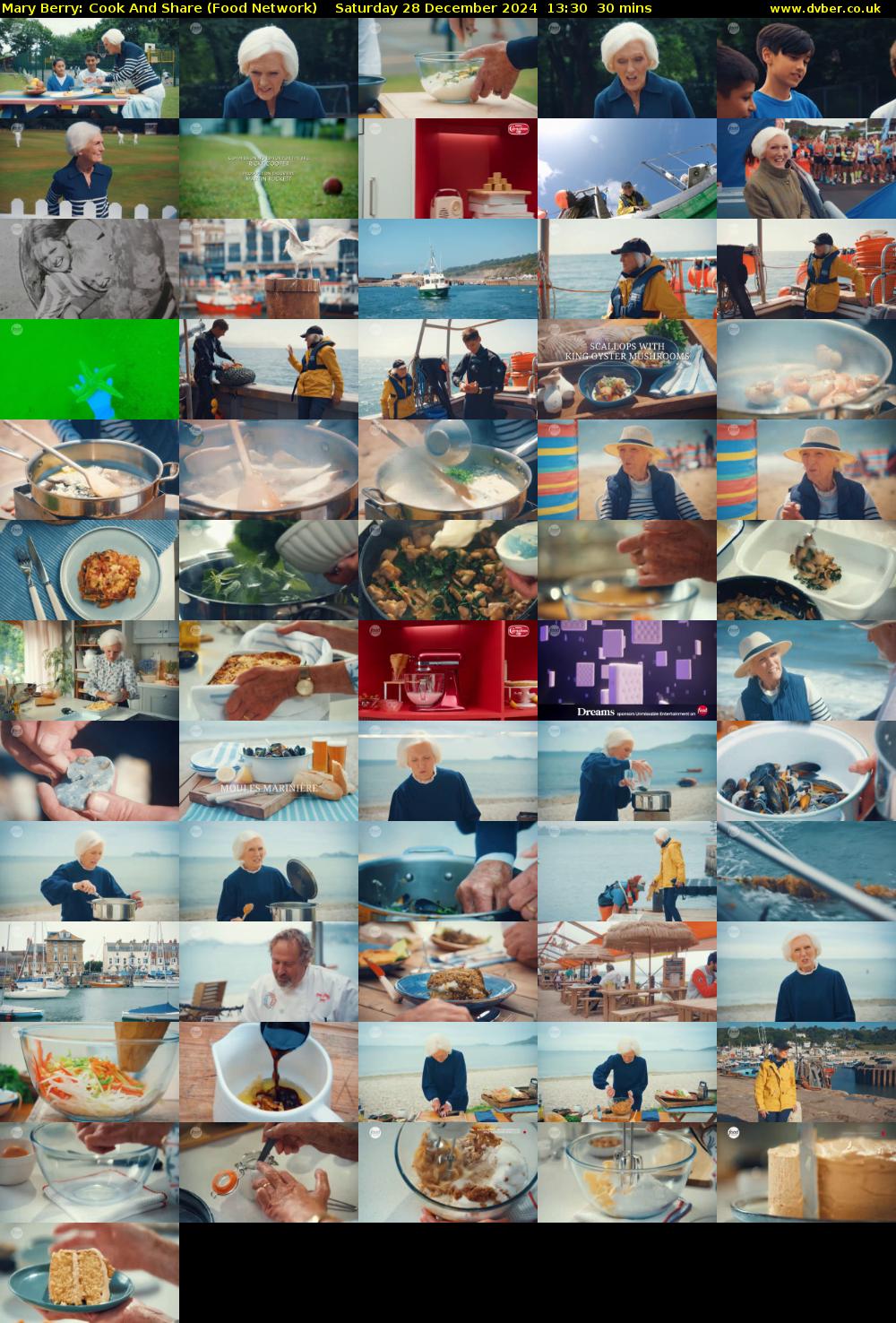 Mary Berry: Cook And Share (Food Network) Saturday 28 December 2024 13:30 - 14:00