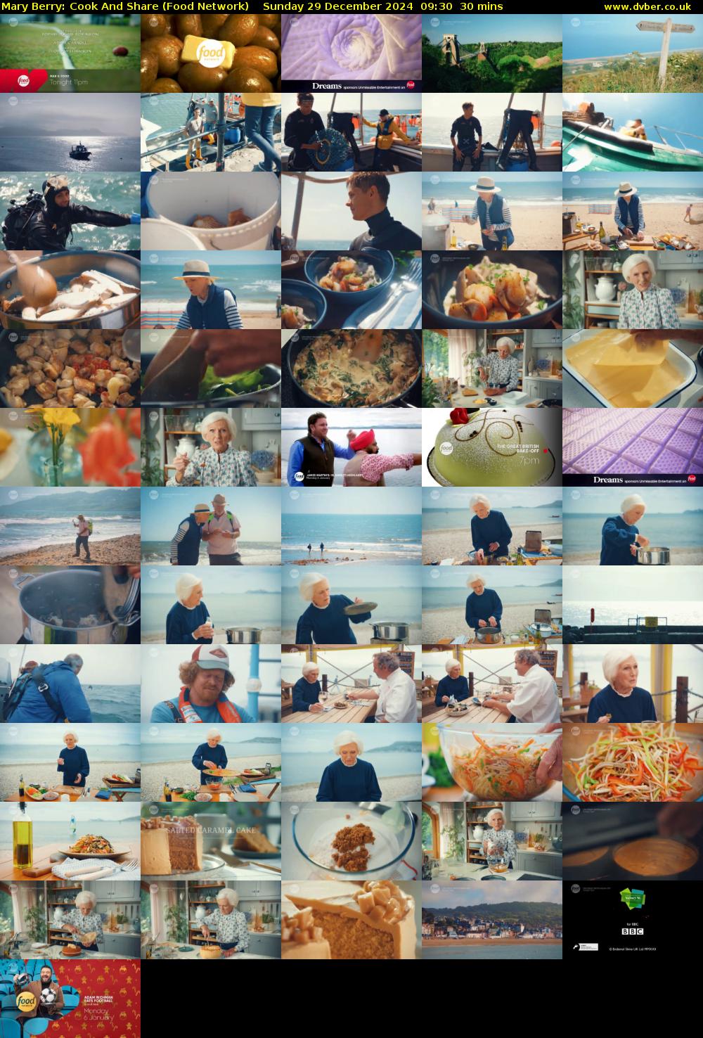 Mary Berry: Cook And Share (Food Network) Sunday 29 December 2024 09:30 - 10:00