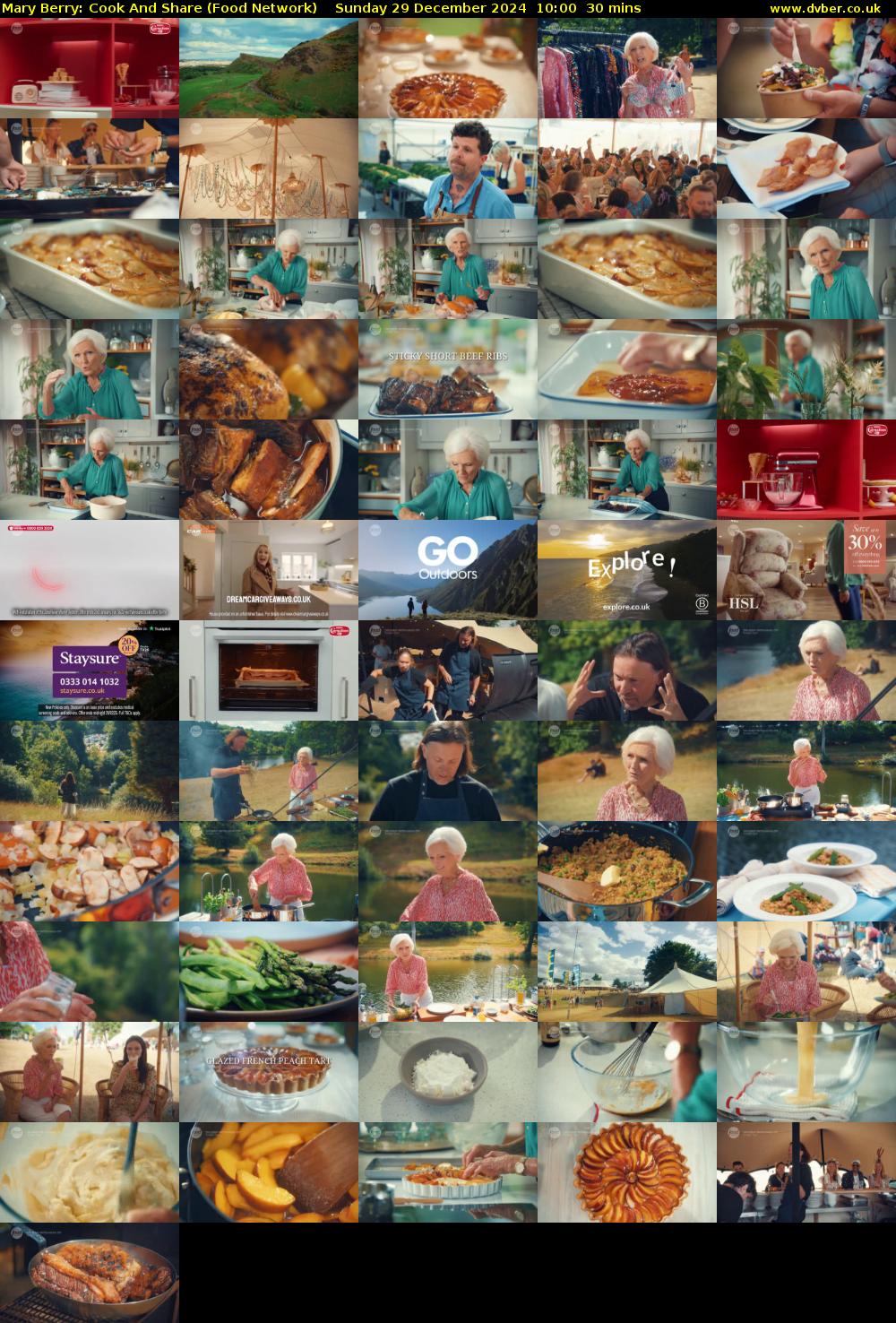 Mary Berry: Cook And Share (Food Network) Sunday 29 December 2024 10:00 - 10:30