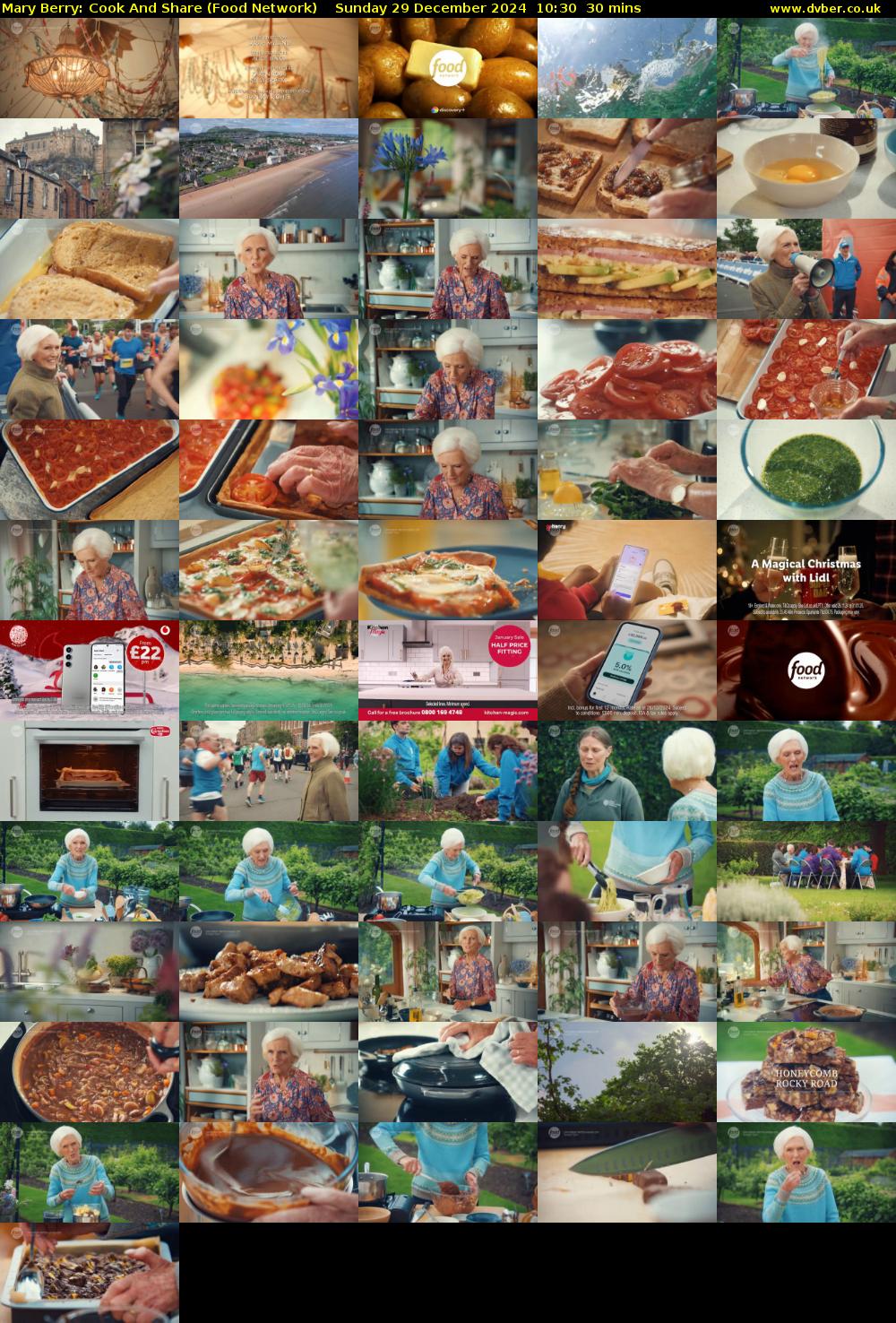 Mary Berry: Cook And Share (Food Network) Sunday 29 December 2024 10:30 - 11:00