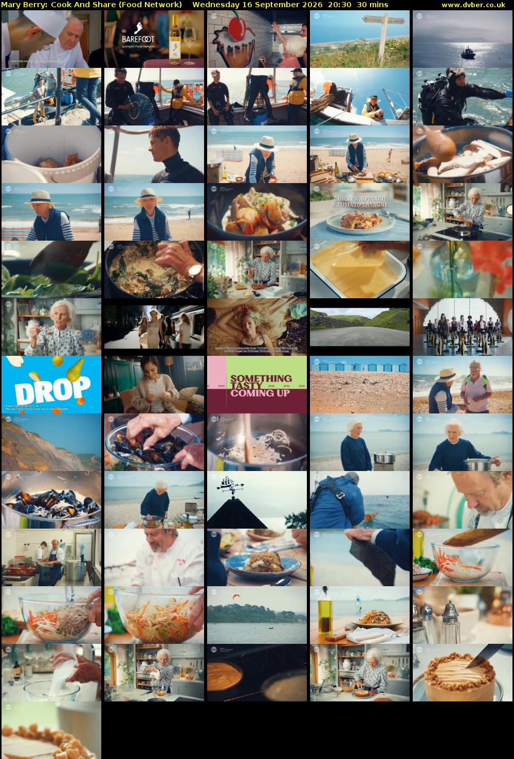 Mary Berry: Cook And Share (Food Network) Wednesday 16 September 2026 20:30 - 21:00