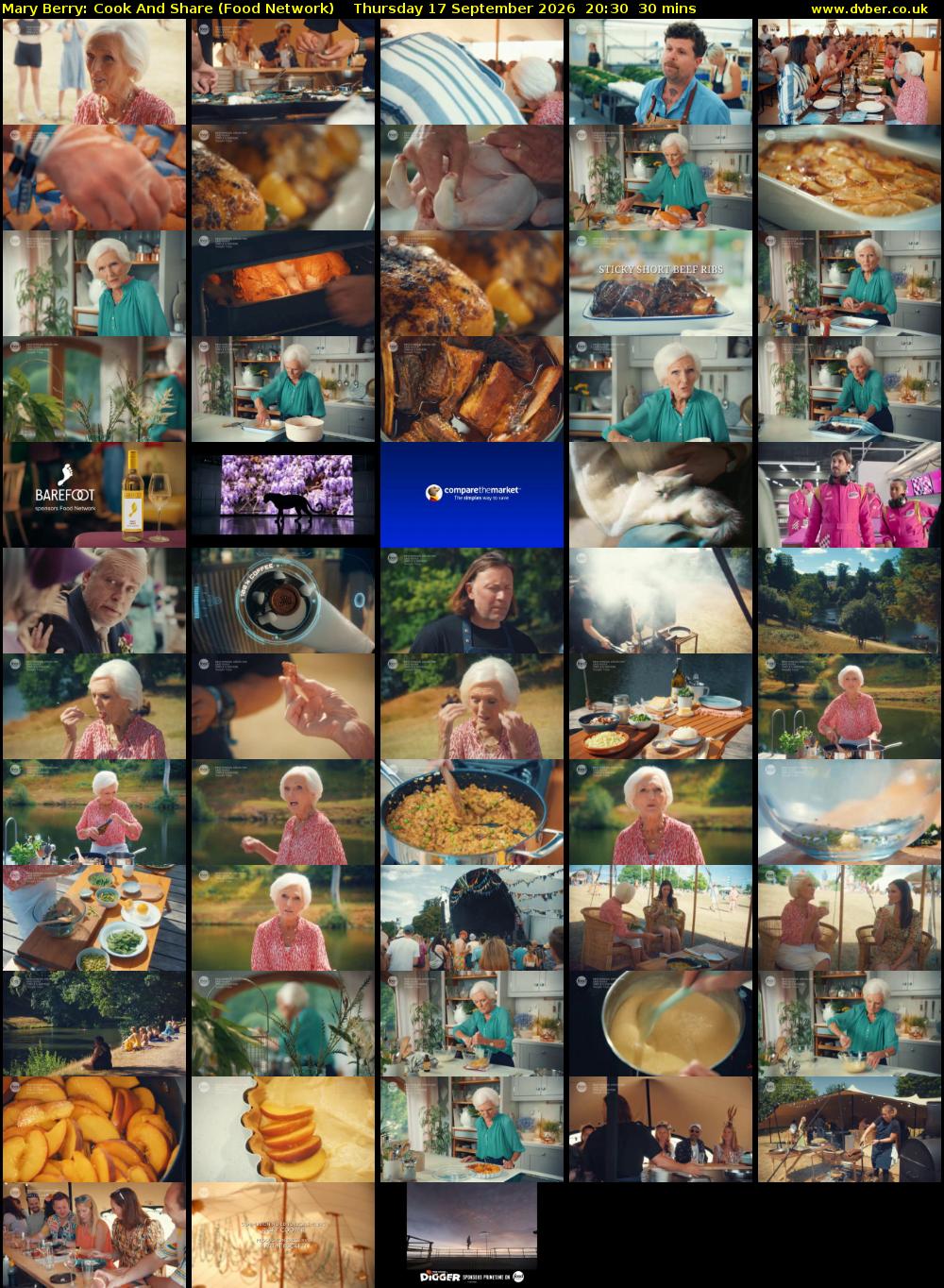 Mary Berry: Cook And Share (Food Network) Thursday 17 September 2026 20:30 - 21:00