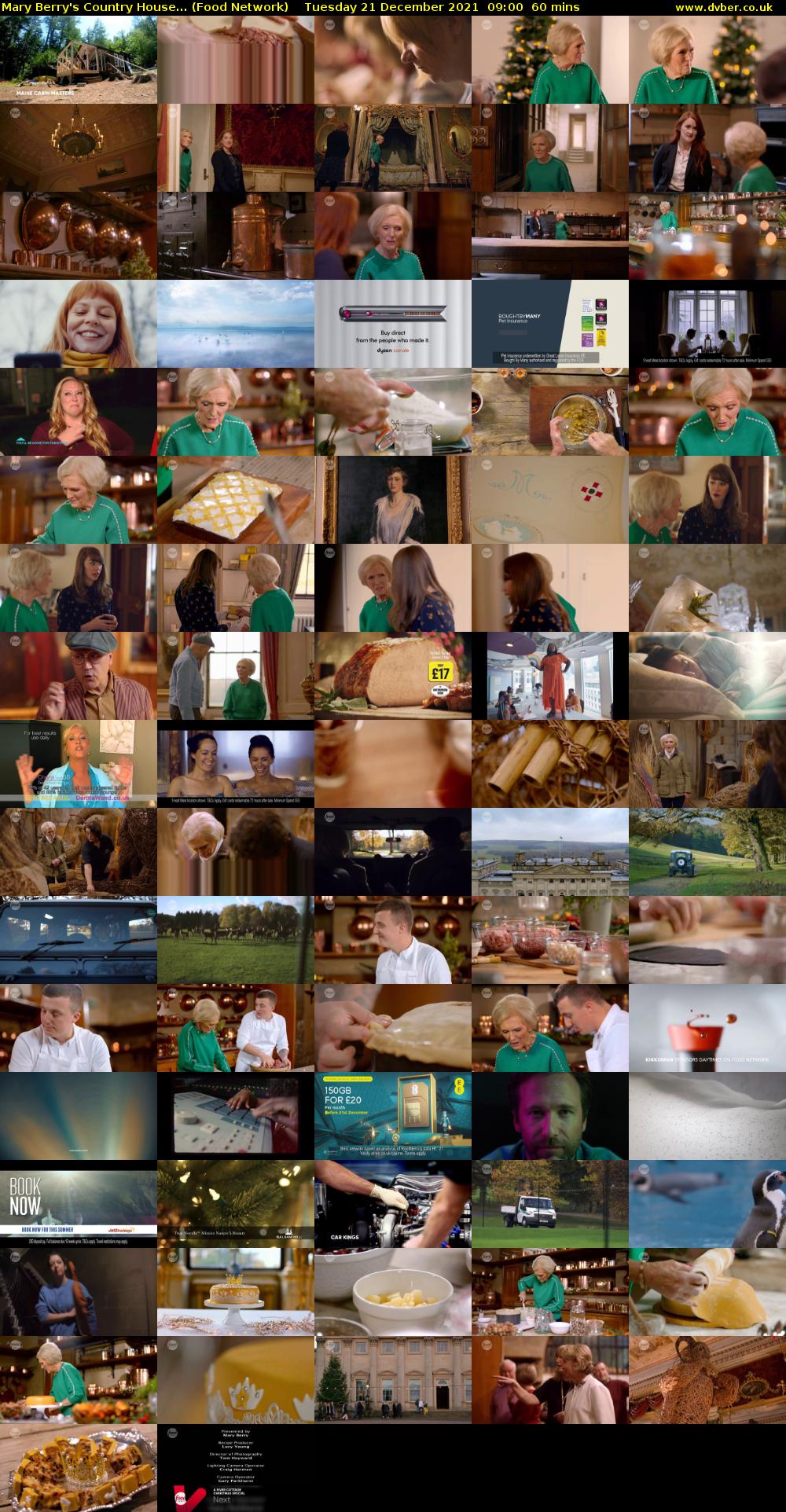 Mary Berry's Country House... (Food Network) Tuesday 21 December 2021 09:00 - 10:00