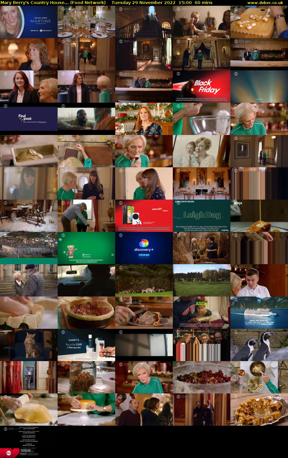 Mary Berry's Country House... (Food Network) Tuesday 29 November 2022 15:00 - 16:00