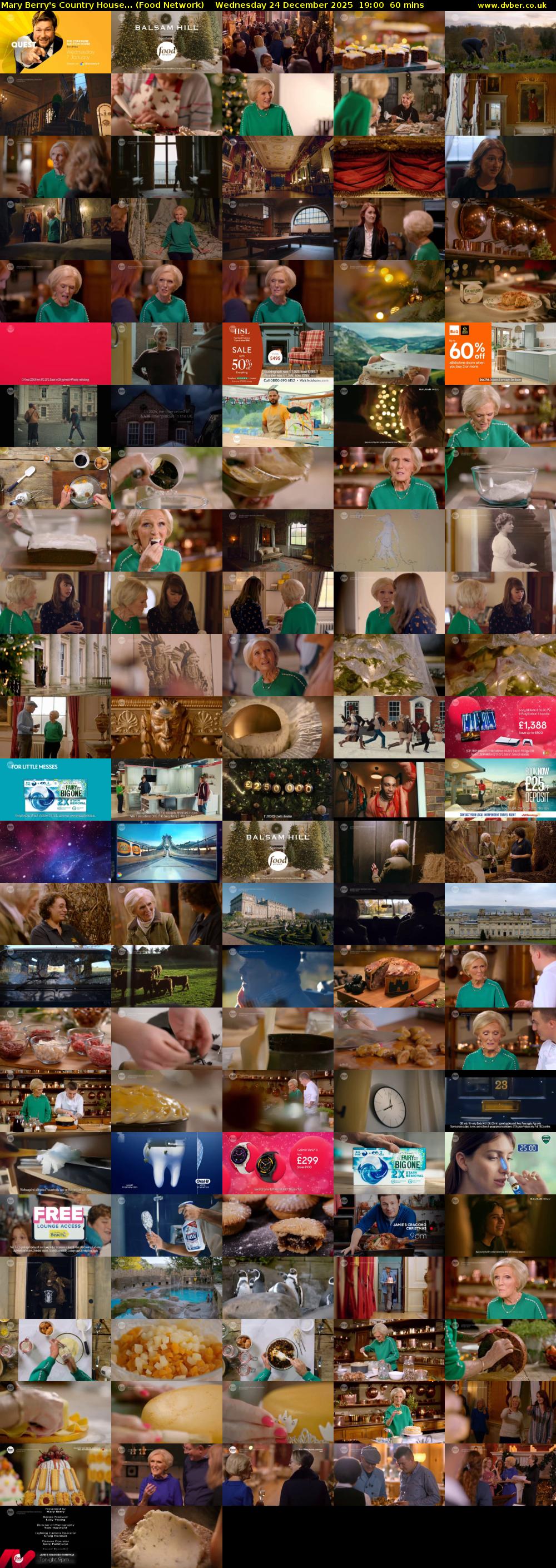 Mary Berry's Country House... (Food Network) Wednesday 24 December 2025 19:00 - 20:00