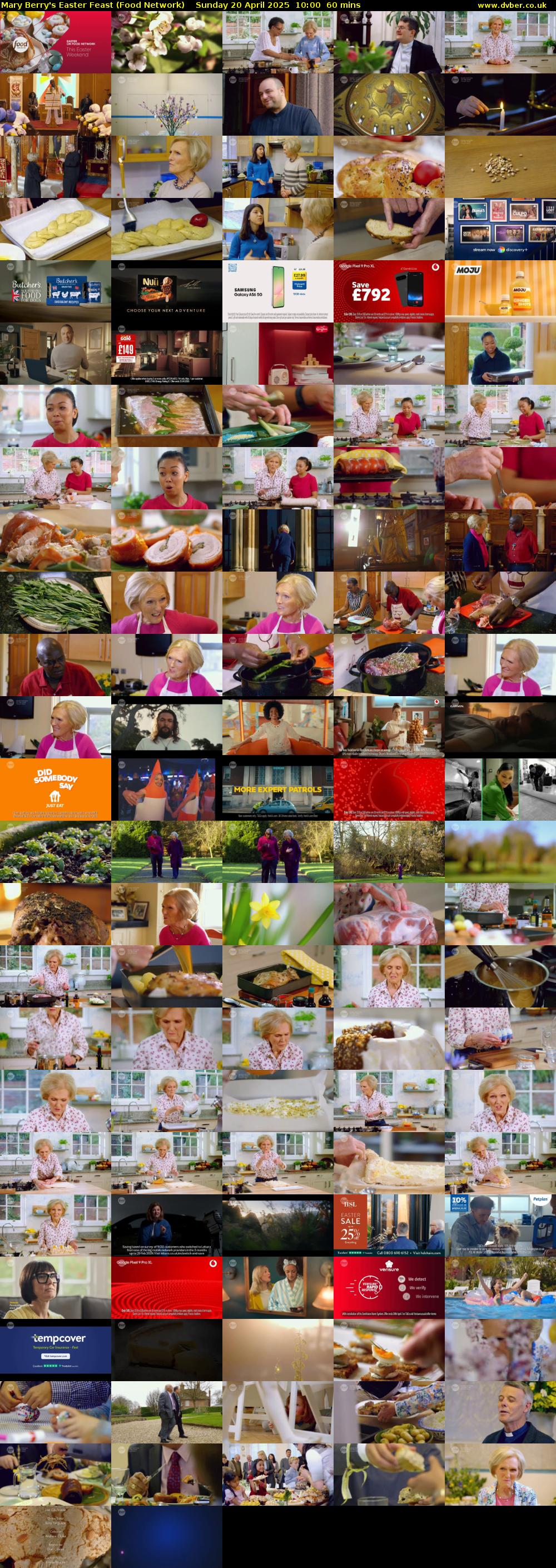 Mary Berry's Easter Feast (Food Network) Sunday 20 April 2025 10:00 - 11:00