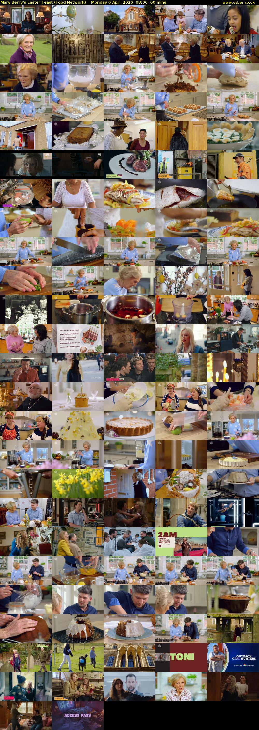 Mary Berry's Easter Feast (Food Network) Monday 6 April 2026 08:00 - 09:00