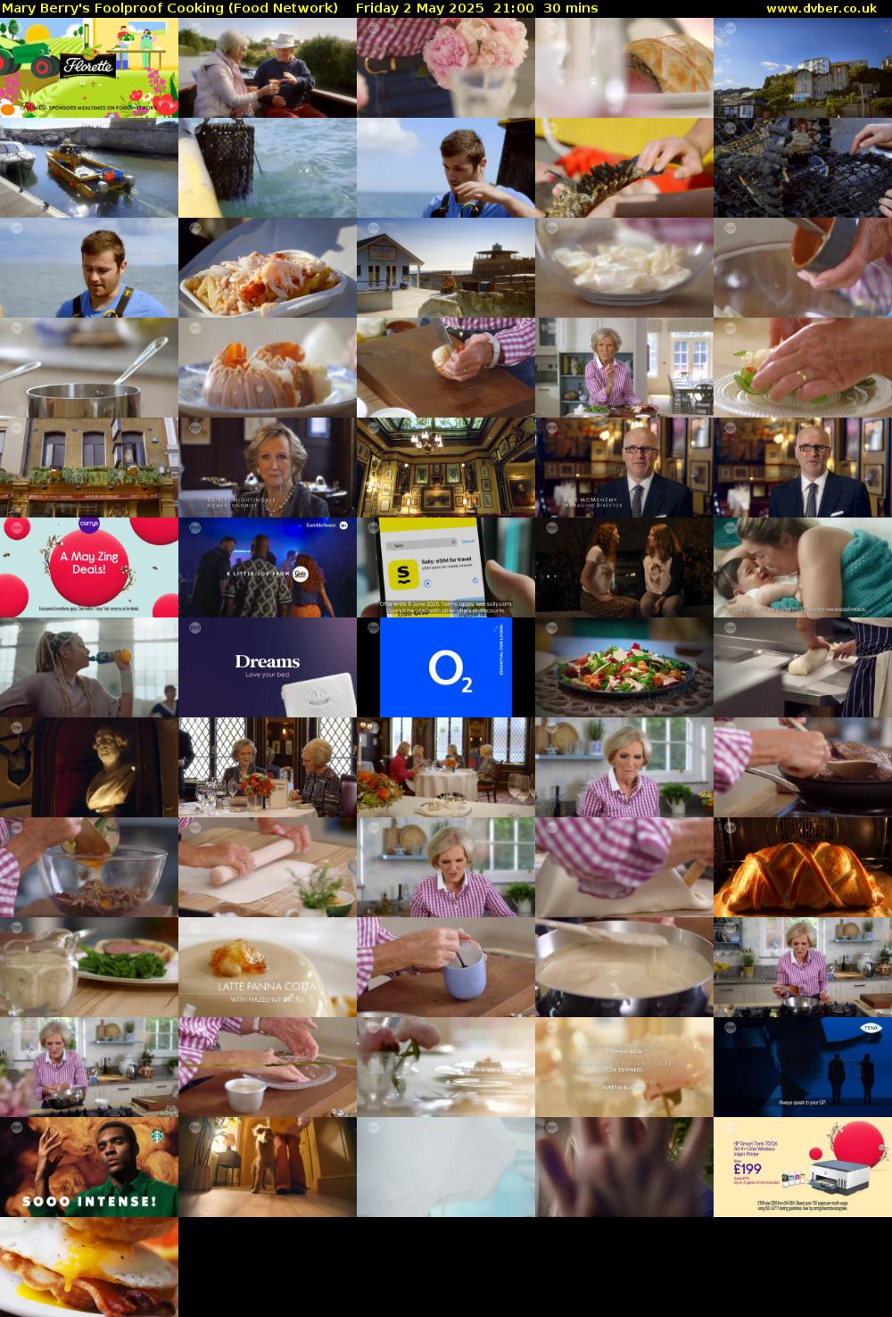 Mary Berry's Foolproof Cooking (Food Network) Friday 2 May 2025 21:00 - 21:30