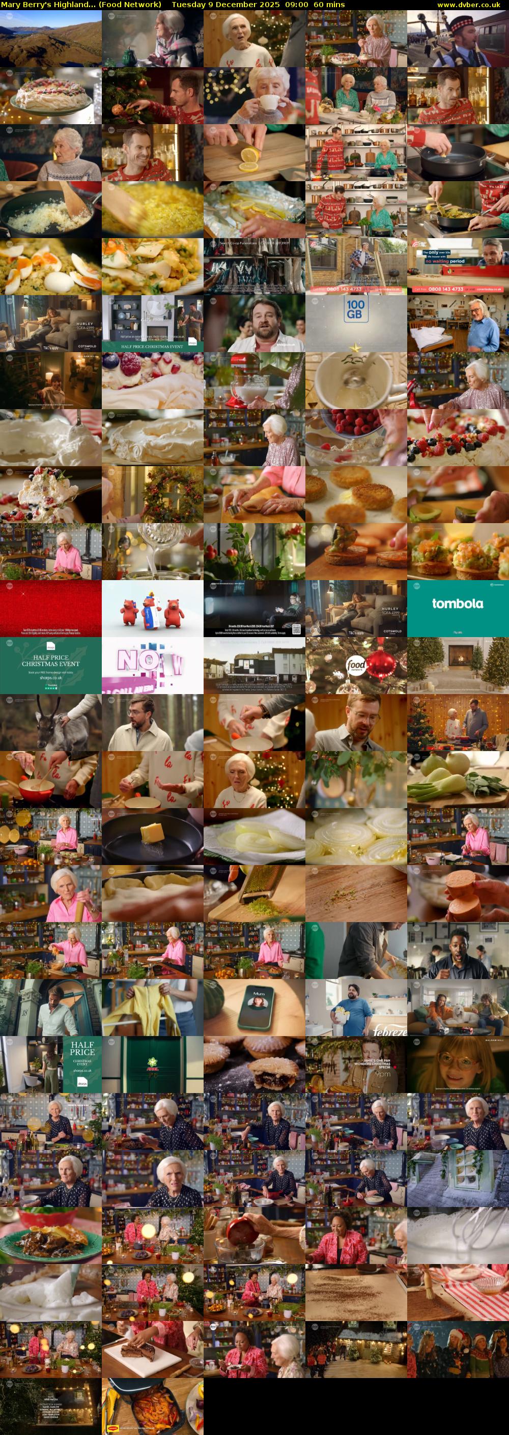 Mary Berry's Highland... (Food Network) Tuesday 9 December 2025 09:00 - 10:00
