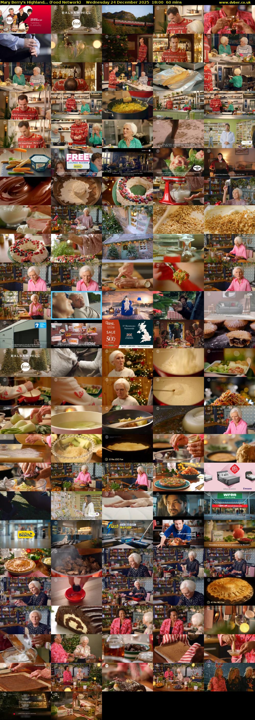 Mary Berry's Highland... (Food Network) Wednesday 24 December 2025 18:00 - 19:00
