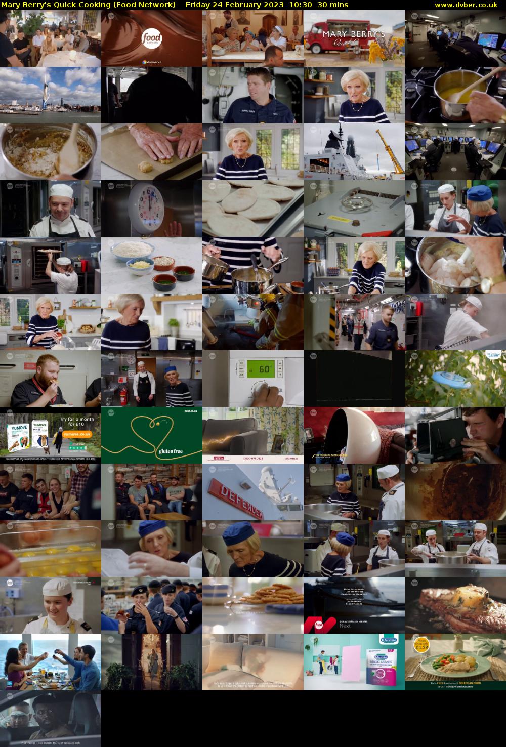 Mary Berry's Quick Cooking (Food Network) Friday 24 February 2023 10:30 - 11:00