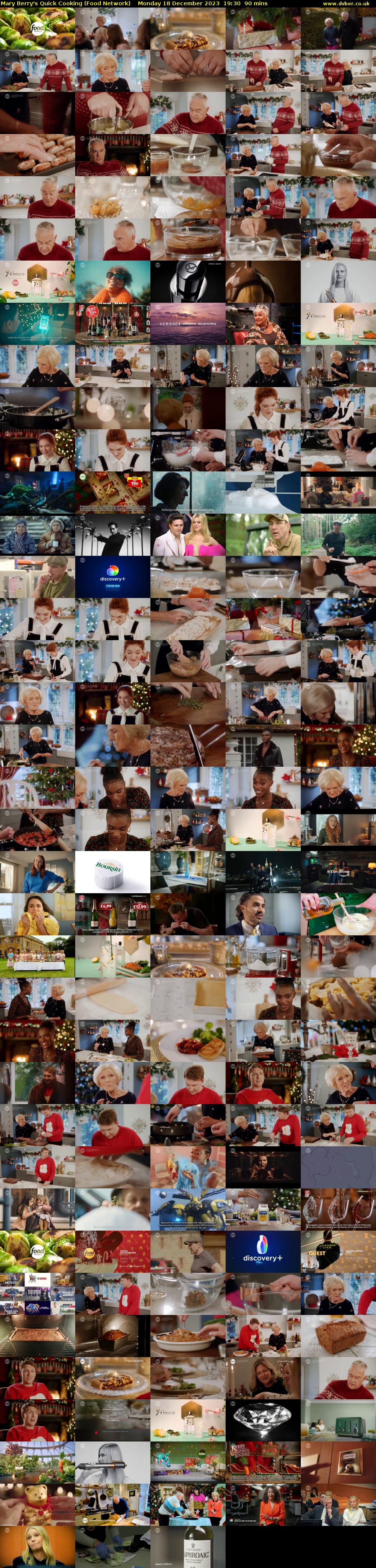 Mary Berry's Quick Cooking (Food Network) Monday 18 December 2023 19:30 - 21:00