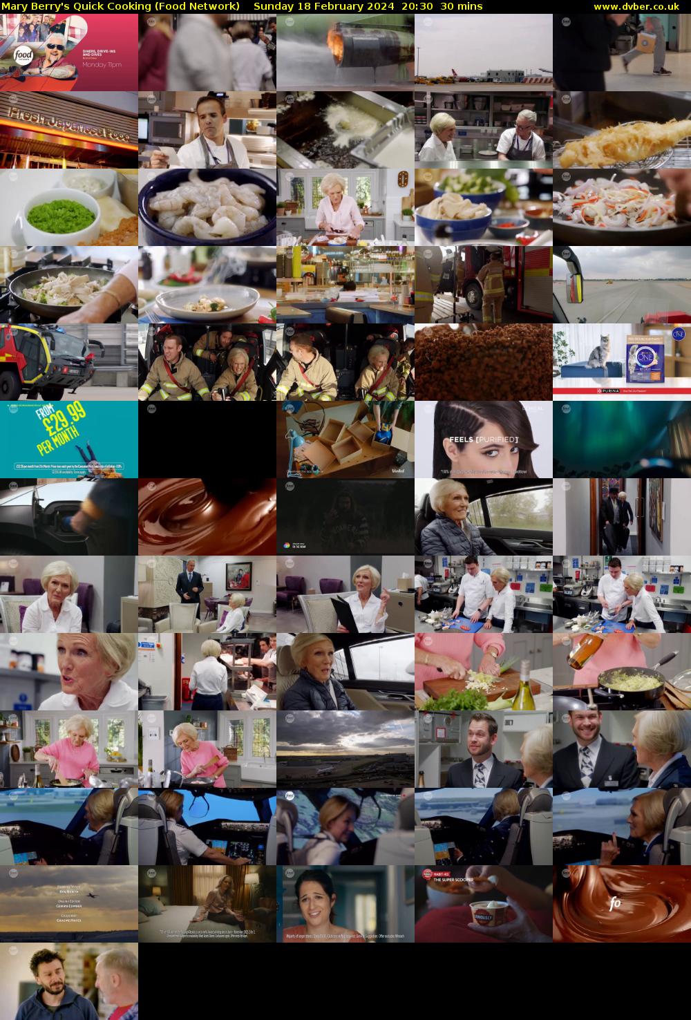 Mary Berry's Quick Cooking (Food Network) Sunday 18 February 2024 20:30 - 21:00