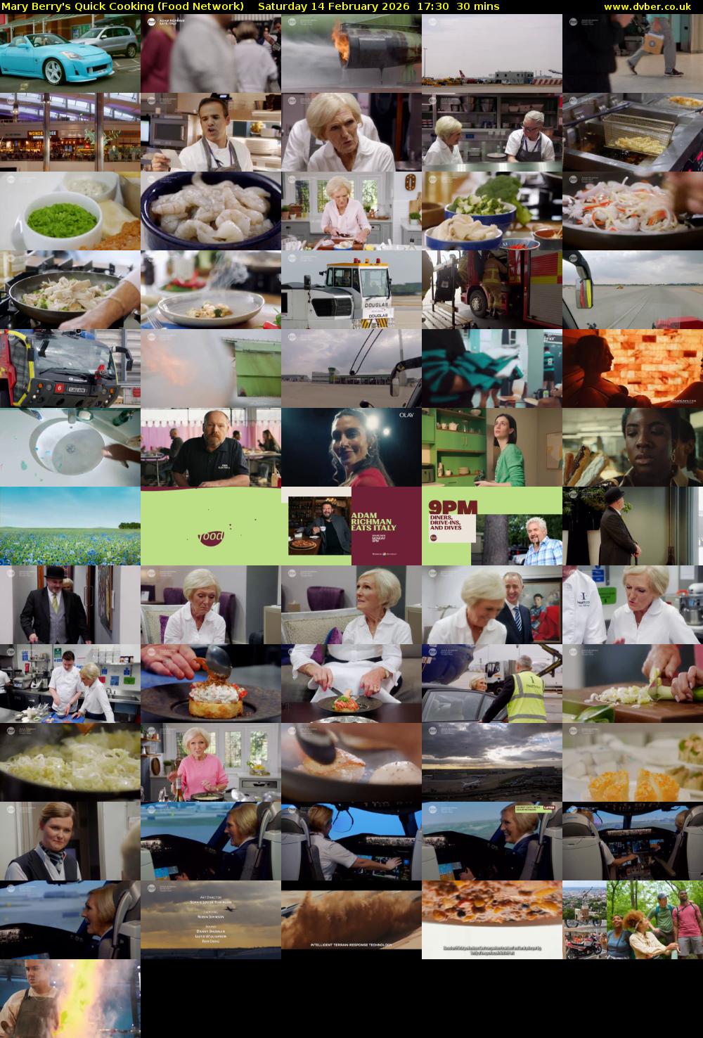Mary Berry's Quick Cooking (Food Network) Saturday 14 February 2026 17:30 - 18:00