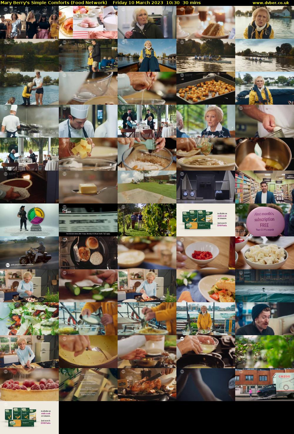Mary Berry's Simple Comforts (Food Network) Friday 10 March 2023 10:30 - 11:00