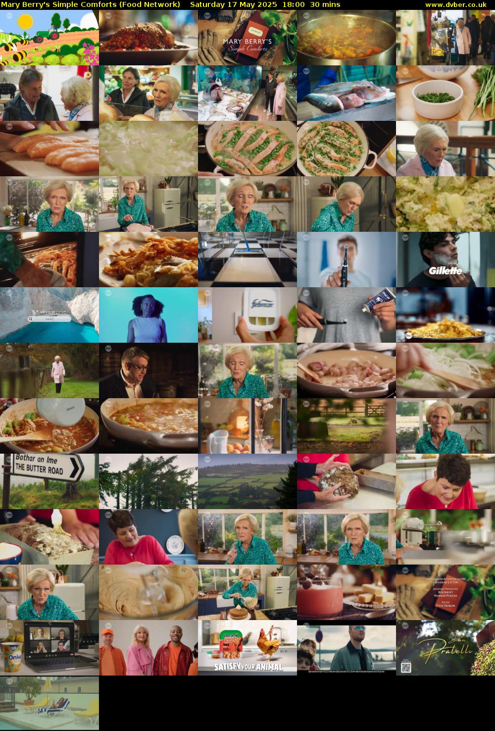 Mary Berry's Simple Comforts (Food Network) Saturday 17 May 2025 18:00 - 18:30