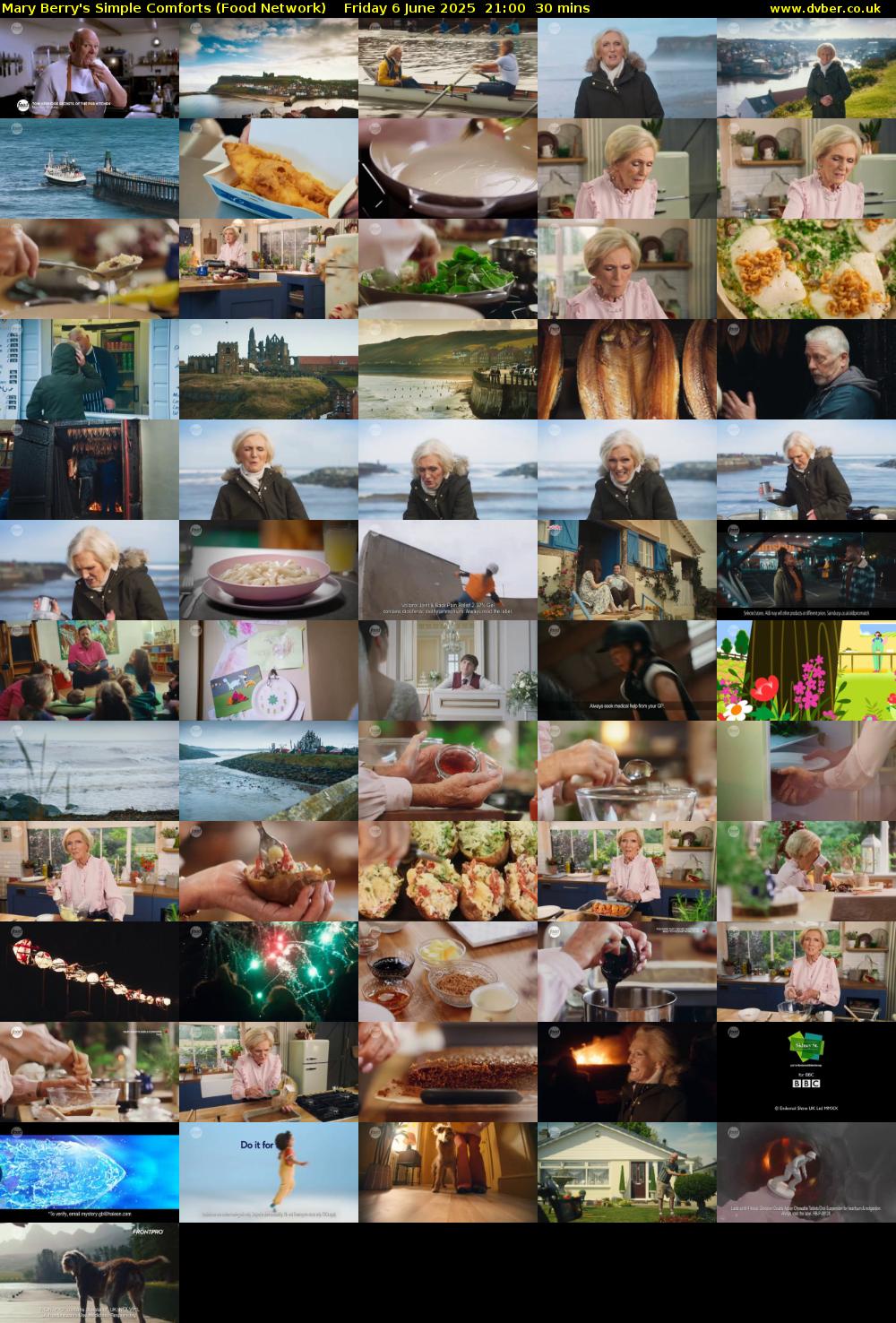 Mary Berry's Simple Comforts (Food Network) Friday 6 June 2025 21:00 - 21:30