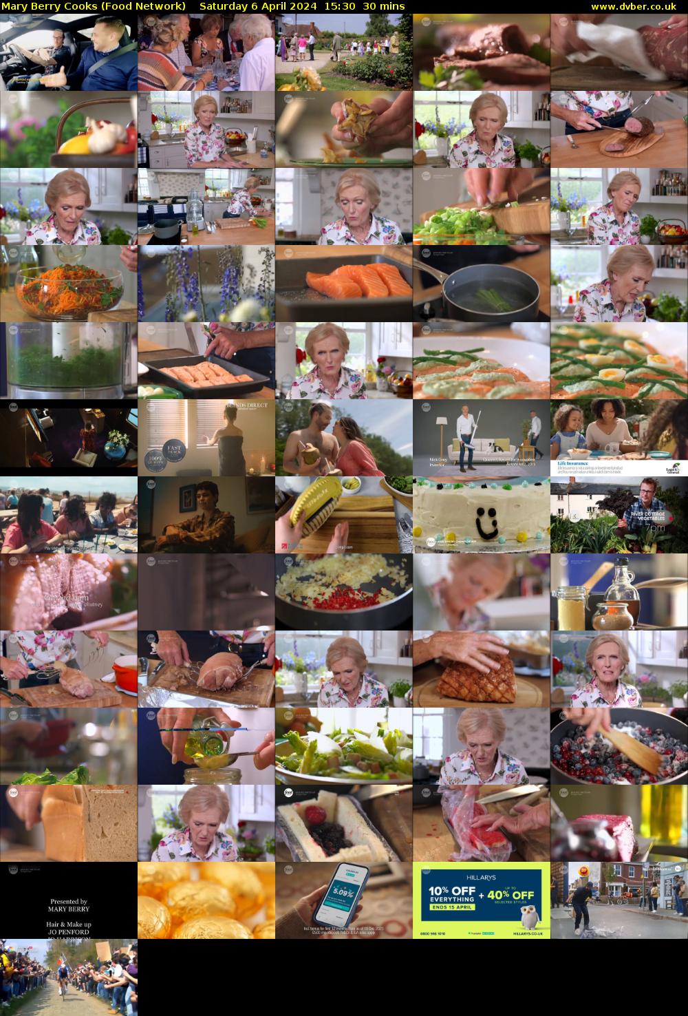 Mary Berry Cooks (Food Network) Saturday 6 April 2024 15:30 - 16:00
