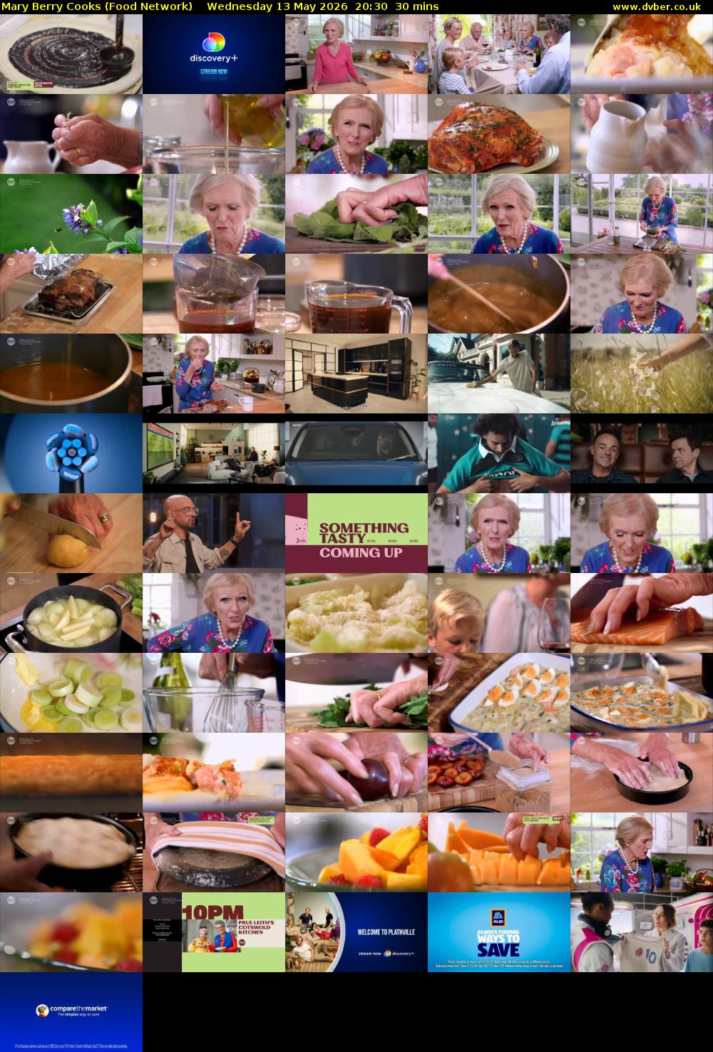 Mary Berry Cooks (Food Network) Wednesday 13 May 2026 20:30 - 21:00