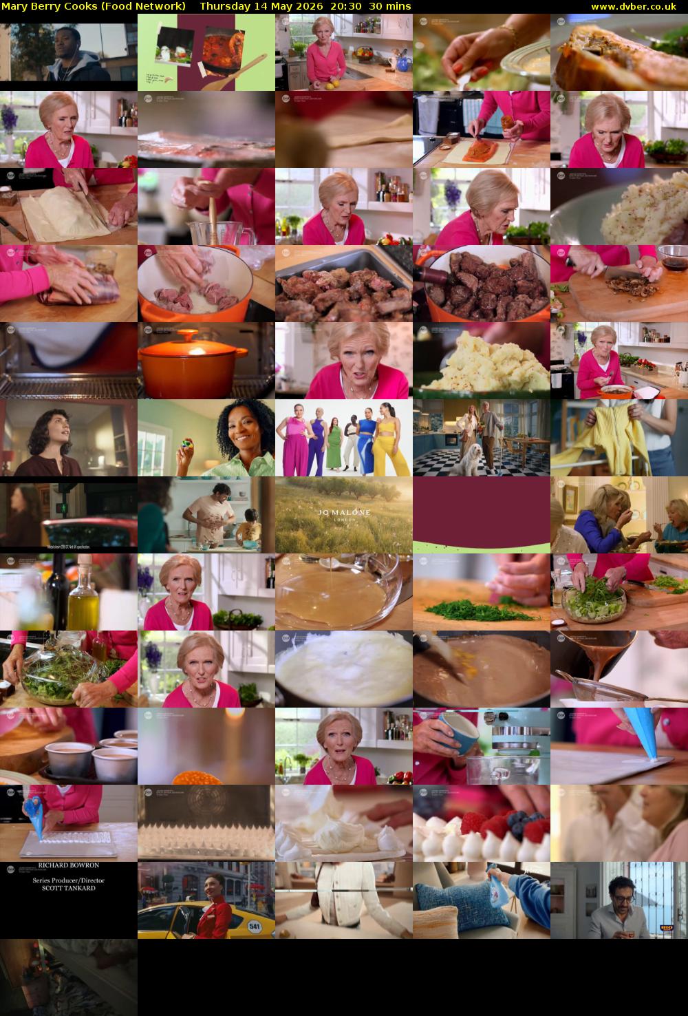 Mary Berry Cooks (Food Network) Thursday 14 May 2026 20:30 - 21:00