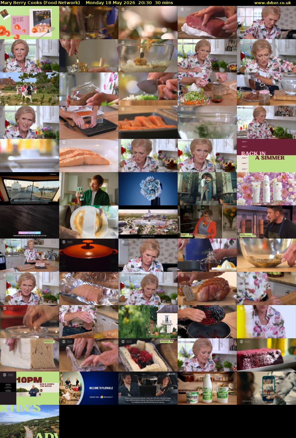 Mary Berry Cooks (Food Network) Monday 18 May 2026 20:30 - 21:00