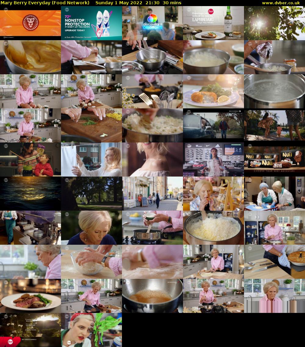 Mary Berry Everyday (Food Network) Sunday 1 May 2022 21:30 - 22:00