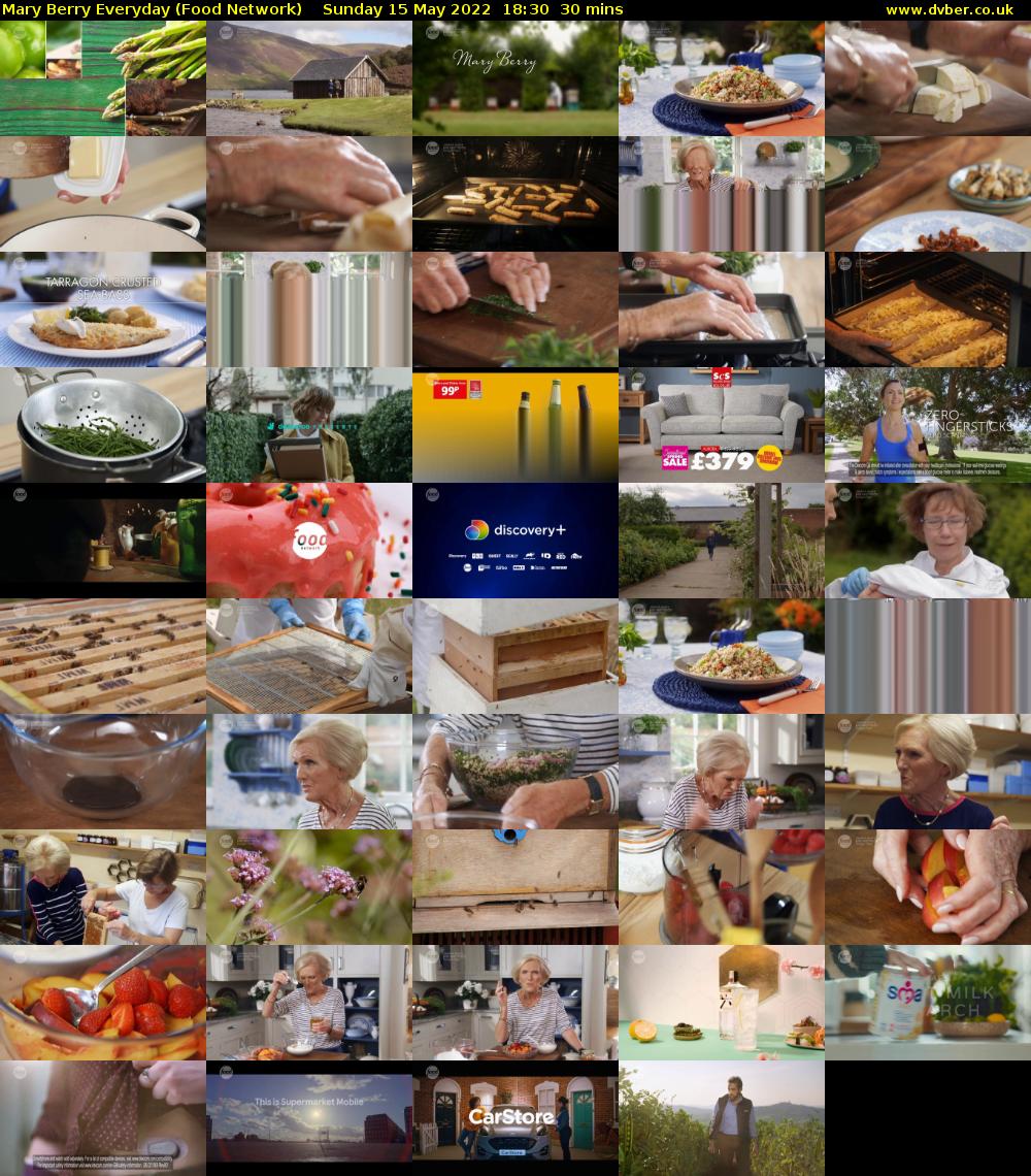 Mary Berry Everyday (Food Network) Sunday 15 May 2022 18:30 - 19:00