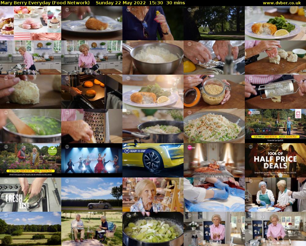 Mary Berry Everyday (Food Network) Sunday 22 May 2022 15:30 - 16:00