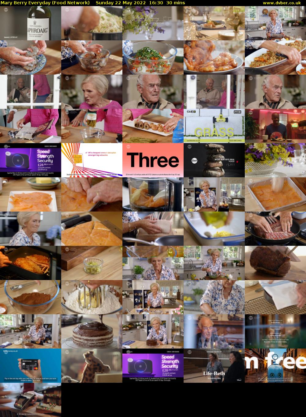Mary Berry Everyday (Food Network) Sunday 22 May 2022 16:30 - 17:00